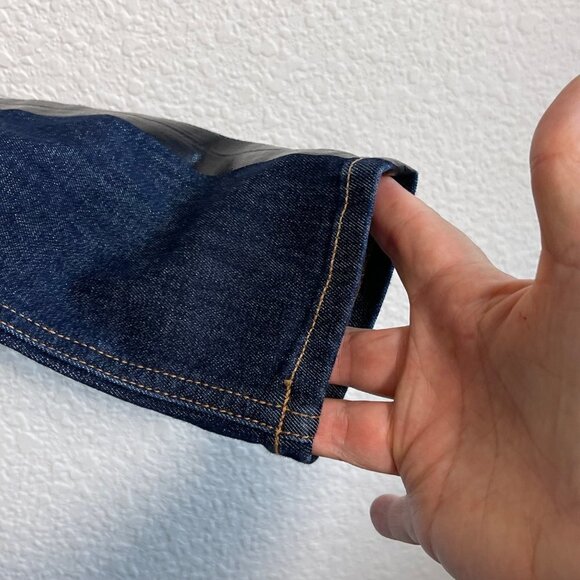 Rag & Bone High Rise Jeans Size 26 Blue Black Denim Stripe Down Side 5-Pocket - Picture 5 of 9